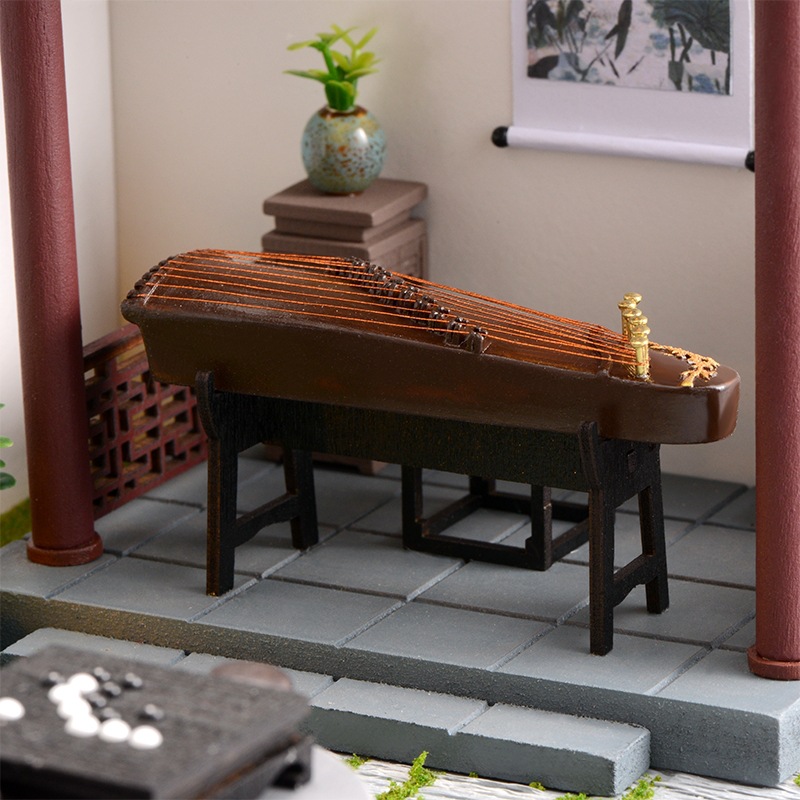 Cute Room DIY Cottage Chinese Style Ancient Building Assembly Production Model Toy Decoration Creative Gifts for Boys and Girls