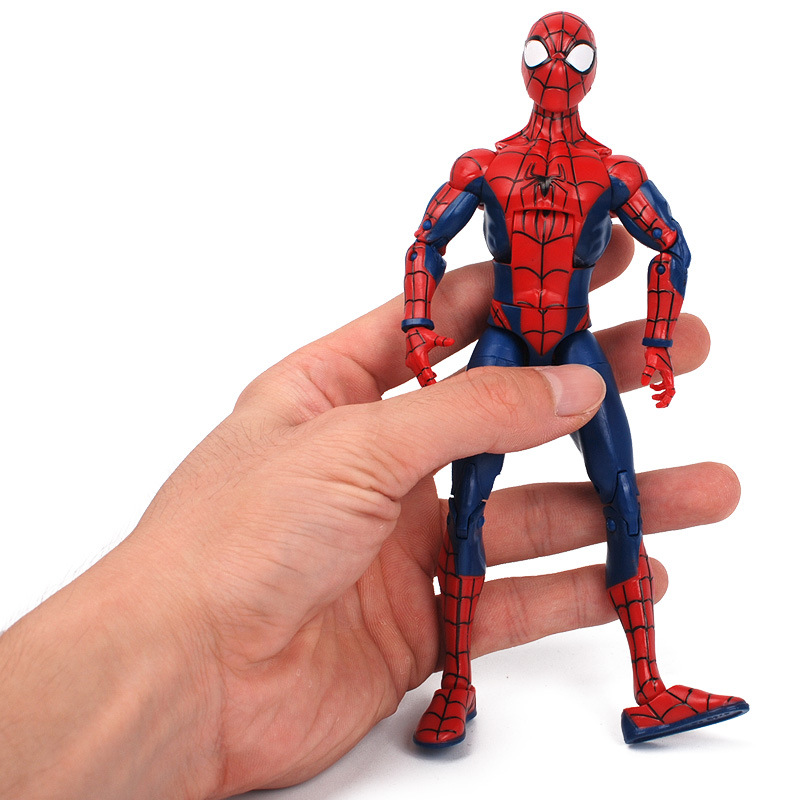 Zhongdong Chaofan Spider-Man Spider Man Model Toy Doll 7-Inch Super Cute Cartoon Hand-Made Bracket Version Boxed