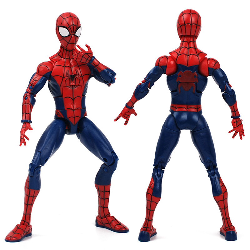 Zhongdong Chaofan Spider-Man Spider Man Model Toy Doll 7-Inch Super Cute Cartoon Hand-Made Bracket Version Boxed