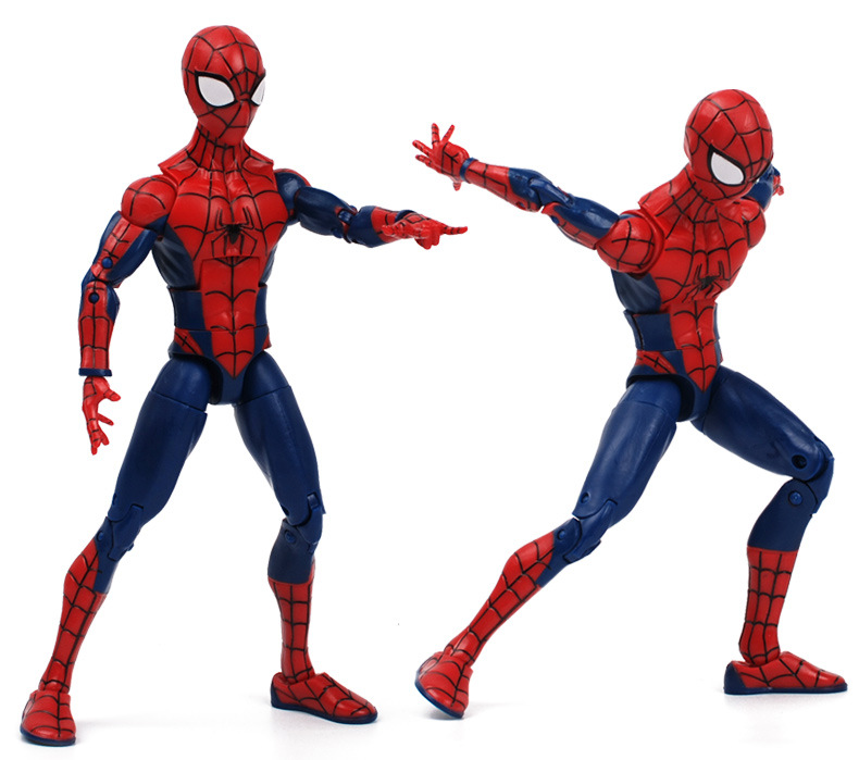 Zhongdong Chaofan Spider-Man Spider Man Model Toy Doll 7-Inch Super Cute Cartoon Hand-Made Bracket Version Boxed