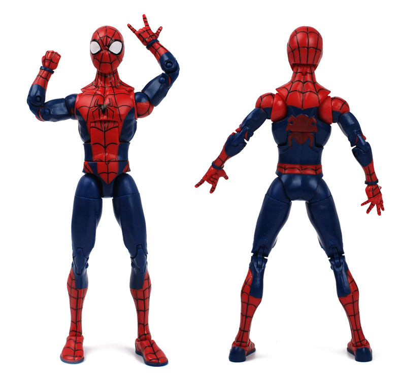 Zhongdong Chaofan Spider-Man Spider Man Model Toy Doll 7-Inch Super Cute Cartoon Hand-Made Bracket Version Boxed