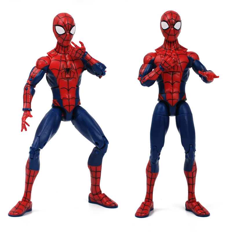 Zhongdong Chaofan Spider-Man Spider Man Model Toy Doll 7-Inch Super Cute Cartoon Hand-Made Bracket Version Boxed