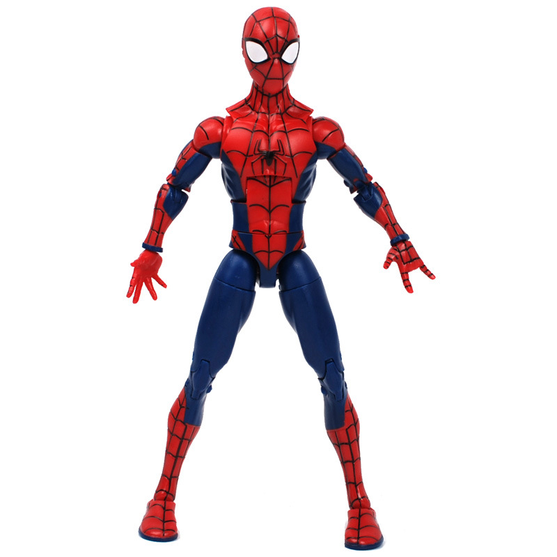 Zhongdong Chaofan Spider-Man Spider Man Model Toy Doll 7-Inch Super Cute Cartoon Hand-Made Bracket Version Boxed