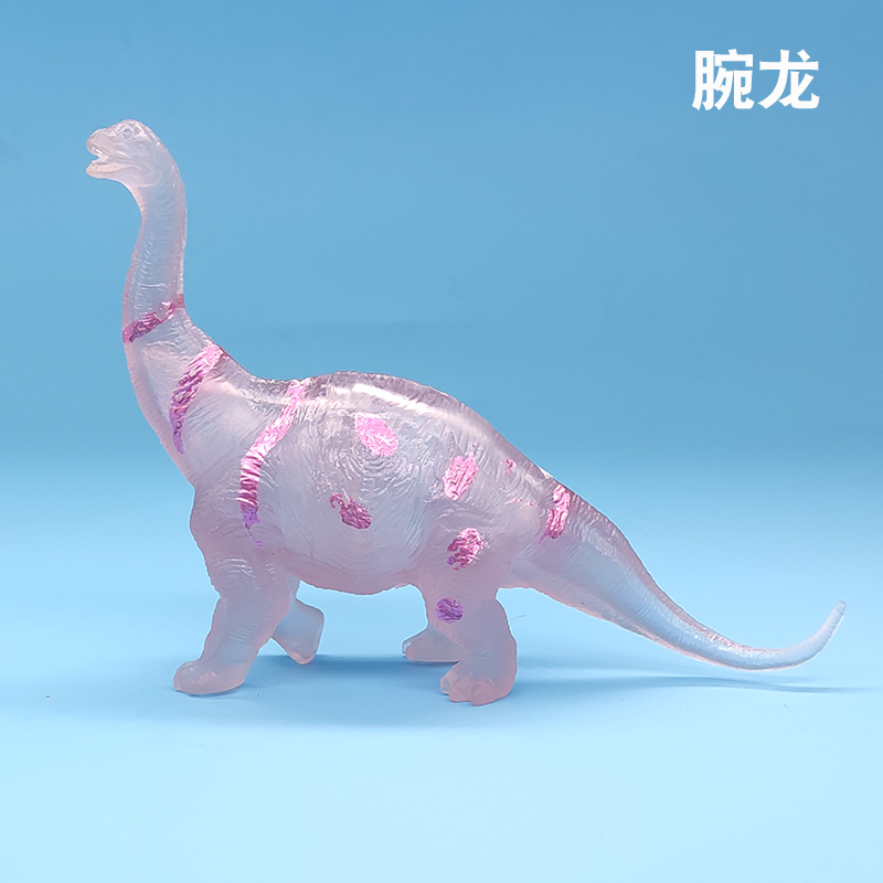 Amazon Hot Sale Large Luminous Dinosaur World Simulation Jurassic Fluorescent Little Dinosaur Soft Plastic Model Toy