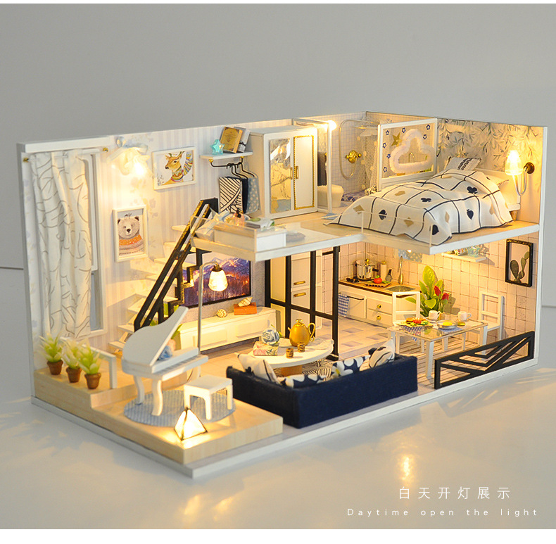 Tianyu DIY Cottage Hand-Assembled Making House Model Toy Creative Birthday Gift for Boys and Girls Tianyu DIY Cottage Hand-Assembled Making House Model Toy Creative Birthday Gift for Boys and Girls