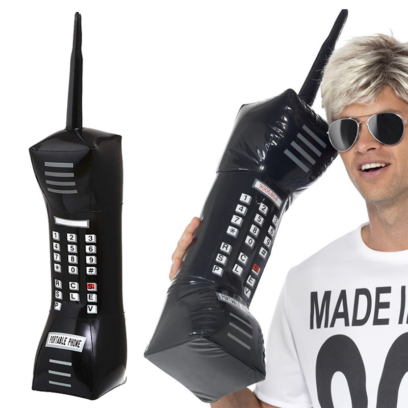 Amazon Wholesale Inflatable Cellular Phone Inflatable Mobile Phone Children's Simulation Telephone Radio Microphone Model Toy