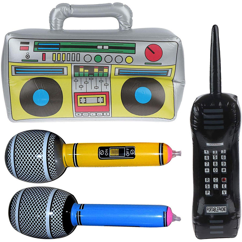 Amazon Wholesale Inflatable Cellular Phone Inflatable Mobile Phone Children's Simulation Telephone Radio Microphone Model Toy