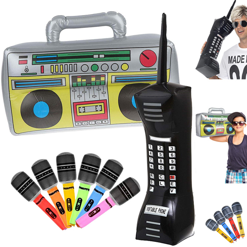 Amazon Wholesale Inflatable Cellular Phone Inflatable Mobile Phone Children&#039;s Simulation Telephone Radio Microphone Model Toy