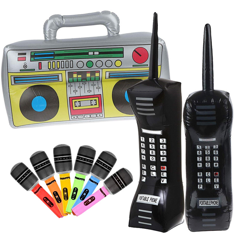 Amazon Wholesale Inflatable Cellular Phone Inflatable Mobile Phone Children&#039;s Simulation Telephone Radio Microphone Model Toy