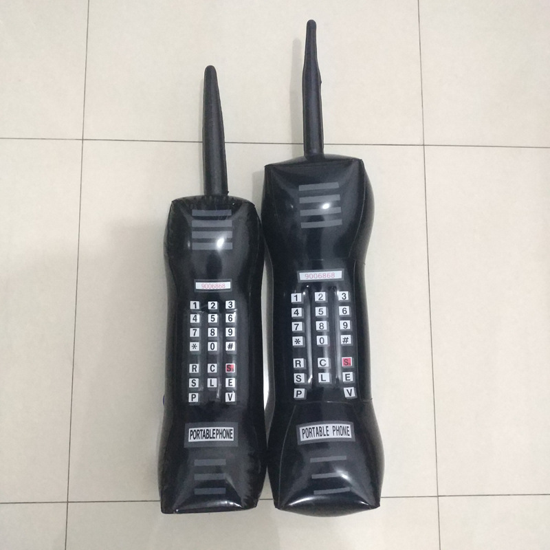 Amazon Wholesale Inflatable Cellular Phone Inflatable Mobile Phone Children&#039;s Simulation Telephone Radio Microphone Model Toy