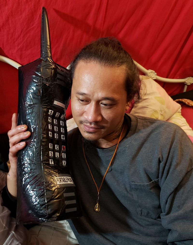 Amazon Wholesale Inflatable Cellular Phone Inflatable Mobile Phone Children's Simulation Telephone Radio Microphone Model Toy