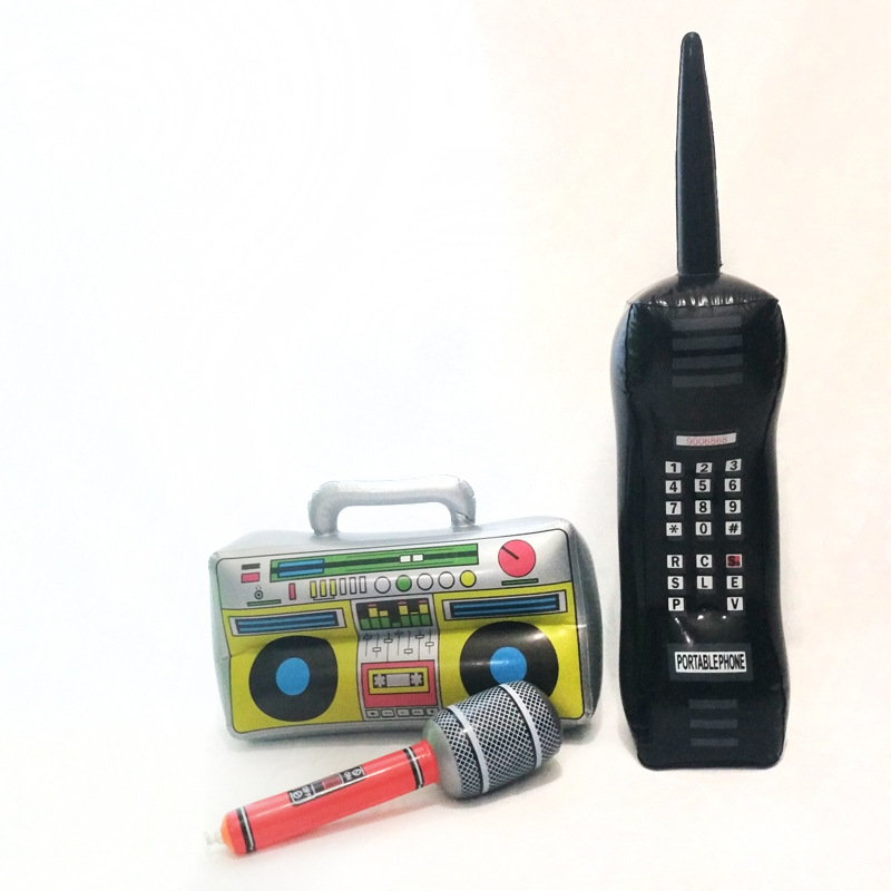 Amazon Wholesale Inflatable Cellular Phone Inflatable Mobile Phone Children's Simulation Telephone Radio Microphone Model Toy