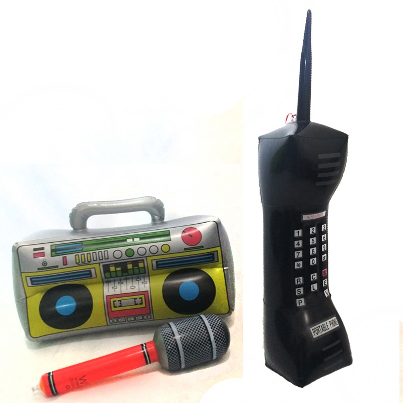 Amazon Wholesale Inflatable Cellular Phone Inflatable Mobile Phone Children's Simulation Telephone Radio Microphone Model Toy