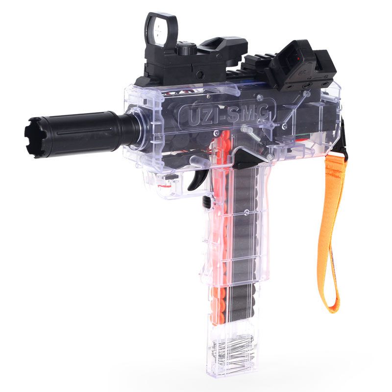 Uzi Electric Soft Bullet Gun Continuous Hair Eva Soft Ball Aiming Shooting High Shooting Speed Boy Eating Chicken Charging Toy Gun Cross-Border