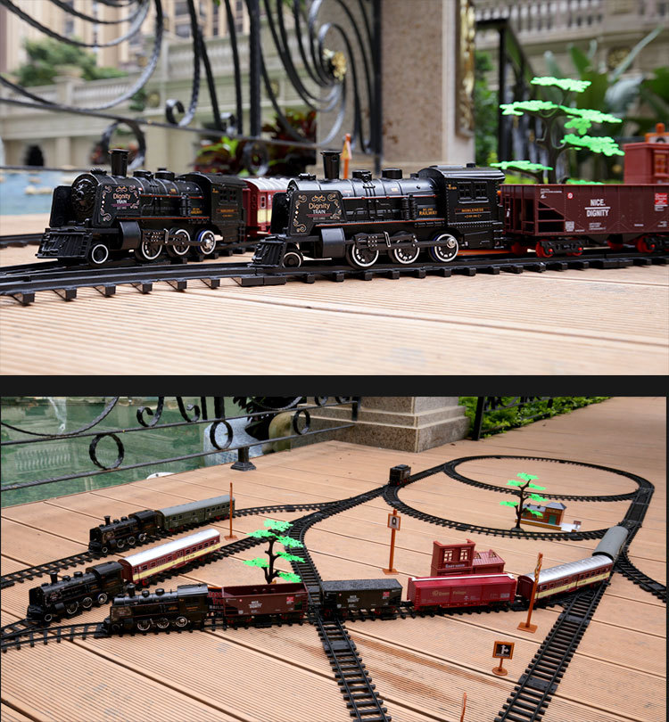 Classical Locomotive Track Lengthened Zeng Da Accessories Crossing Iron Bridge Track Electric Track Train Model Toy