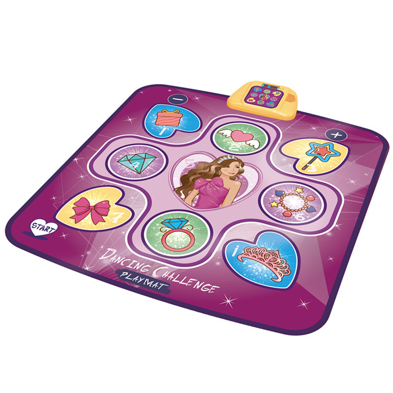 Cross-Border Dinosaur Electric Dancing Mat Children&#039;s Music Programmable Music Dancing Mat Game Blanket Music Box Toy