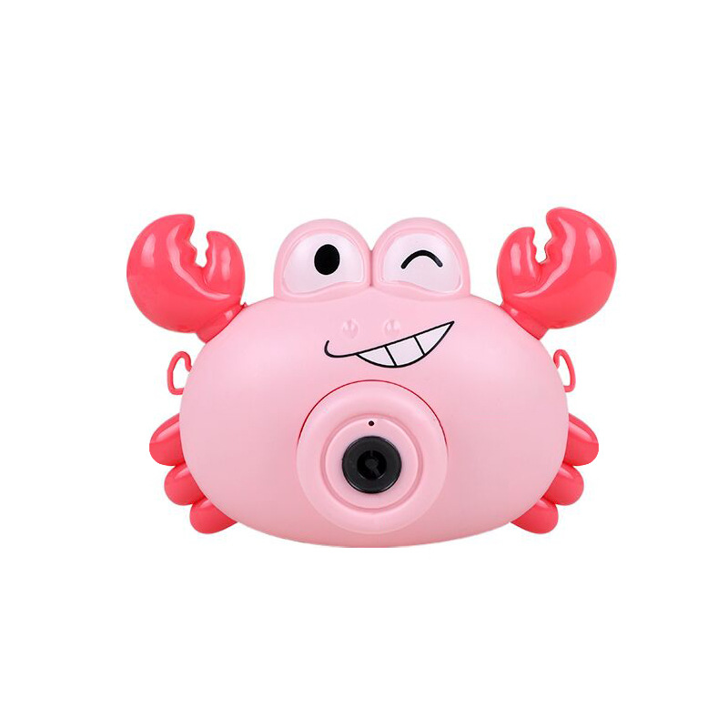 Crab Bubble Machine Children&#039;s Electric Music Toy Girl&#039;s Heart Fun Automatic Cartoon Bubble Blowing Camera