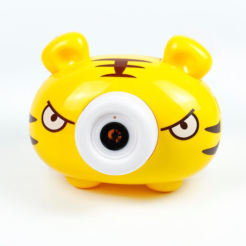 Tiktok Same Style Internet Celebrity Piggy Electric Bubble Maker Camera Light Music Children Stall Toy Factory Direct Sales