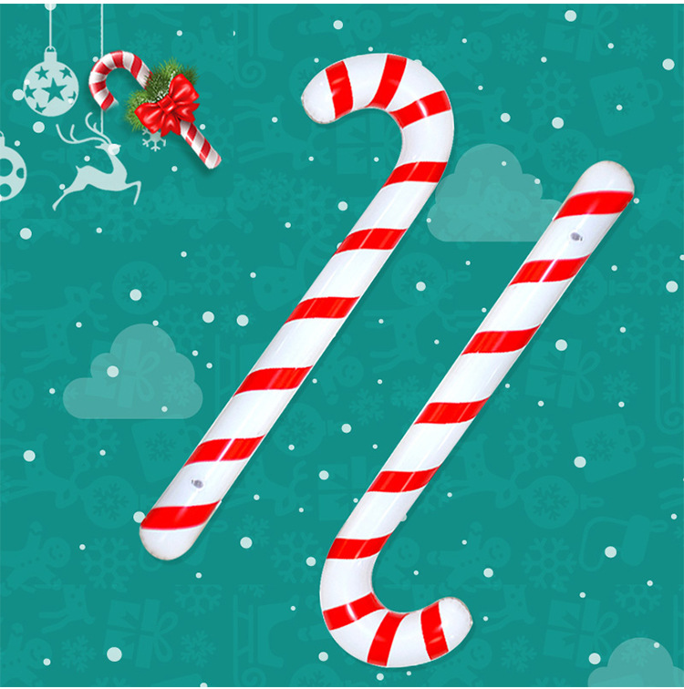 PVC Inflatable Crutches Christmas Walking Stick for the Elderly Christmas Activity Props Cross-Border Inflatable Toys PVC Inflatable Crutches Christmas Walking Stick for the Elderly Christmas Activity Props Cross-Border Inflatable Toys