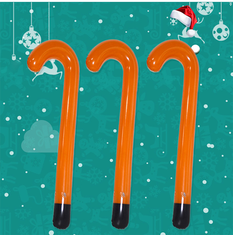PVC Inflatable Crutches Christmas Walking Stick for the Elderly Christmas Activity Props Cross-Border Inflatable Toys PVC Inflatable Crutches Christmas Walking Stick for the Elderly Christmas Activity Props Cross-Border Inflatable Toys