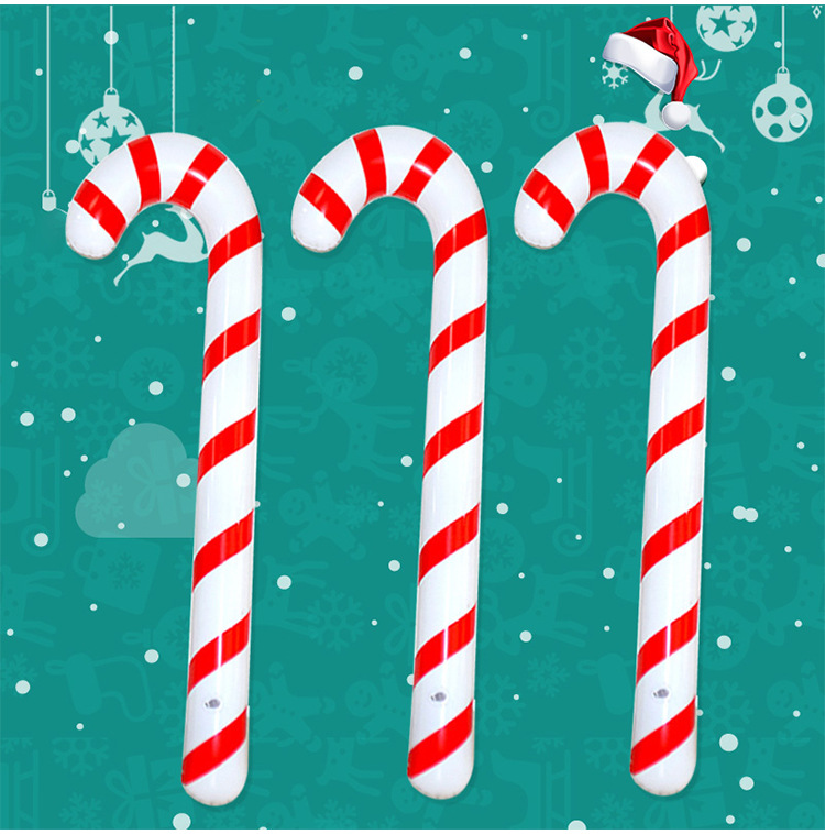 PVC Inflatable Crutches Christmas Walking Stick for the Elderly Christmas Activity Props Cross-Border Inflatable Toys PVC Inflatable Crutches Christmas Walking Stick for the Elderly Christmas Activity Props Cross-Border Inflatable Toys