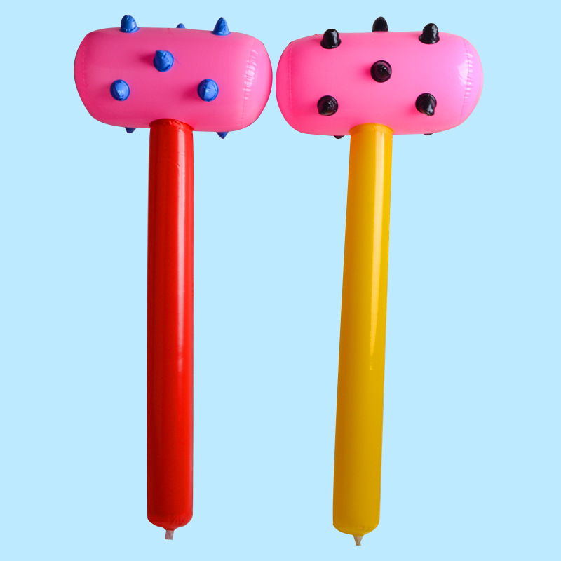 Inflatable Stick Hammer Toy PVC Color Wolf Tooth Hammer Inflatable Hammer Party Props Wholesale Inflatable Toys