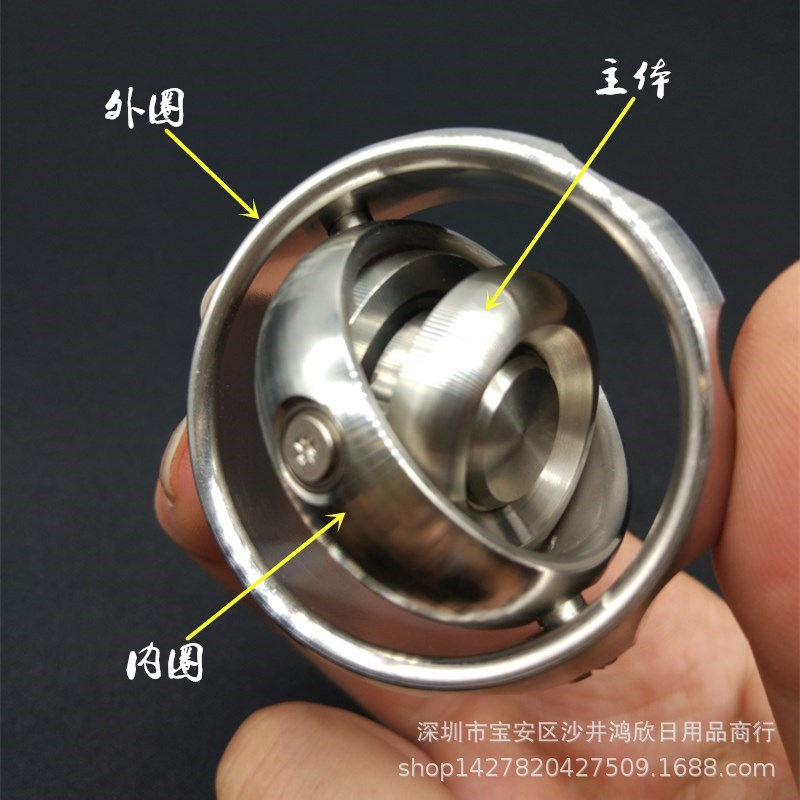 Mechforce EDC Metal Gyroscope Fingertip Gyro Pressure Reduction Toy Rotating Balance Black Technology Mechforce EDC Metal Gyroscope Fingertip Gyro Pressure Reduction Toy Rotating Balance Black Technology