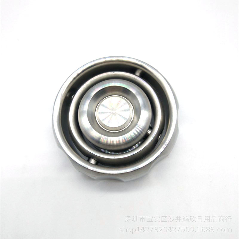 Mechforce EDC Metal Gyroscope Fingertip Gyro Pressure Reduction Toy Rotating Balance Black Technology