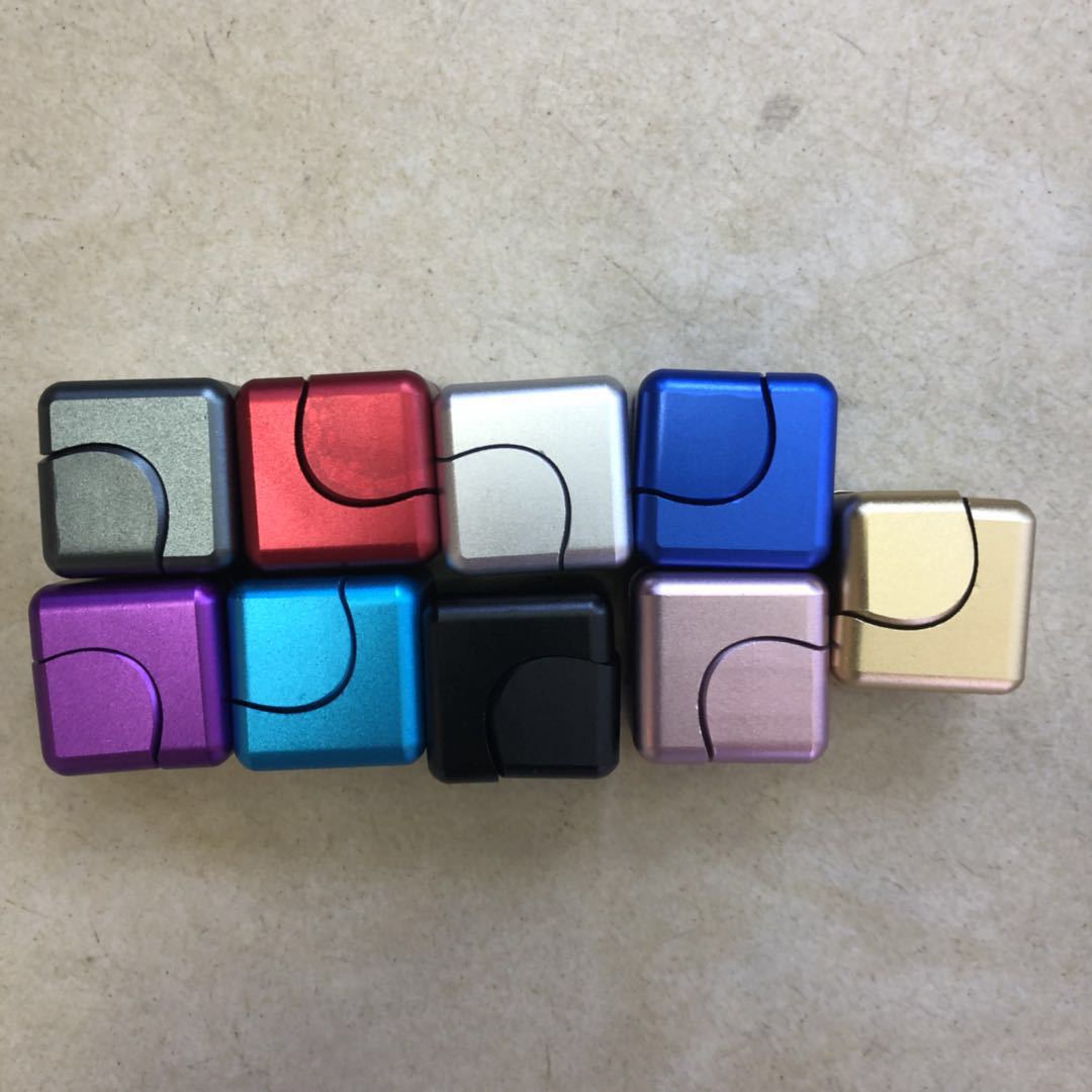 New Colorful Hand Spinner Creative Aluminum Alloy Rubik's Cube Fingertip Gyro Fingertip Pressure Reduction Toy Gift