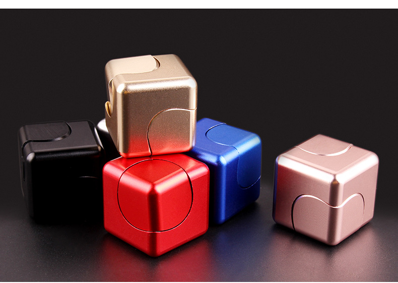 New Colorful Hand Spinner Creative Aluminum Alloy Rubik's Cube Fingertip Gyro Fingertip Pressure Reduction Toy Gift