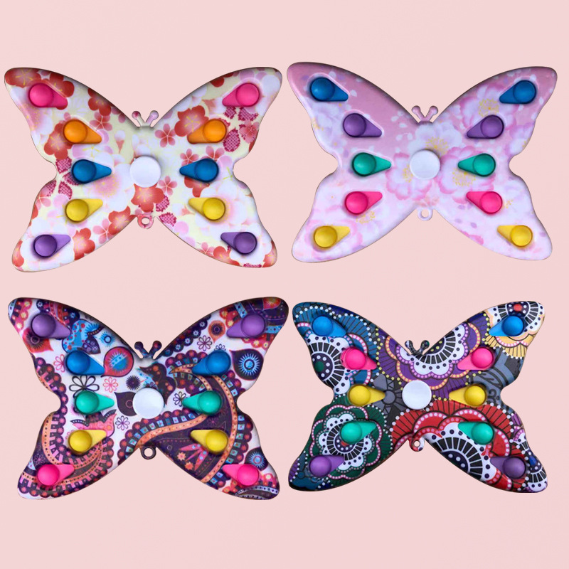 Fingertip gyro  Killer Pioneer Bubble Music Hand Spinner Rotating Printing Painted Fingertip Gyro Children Press Toy