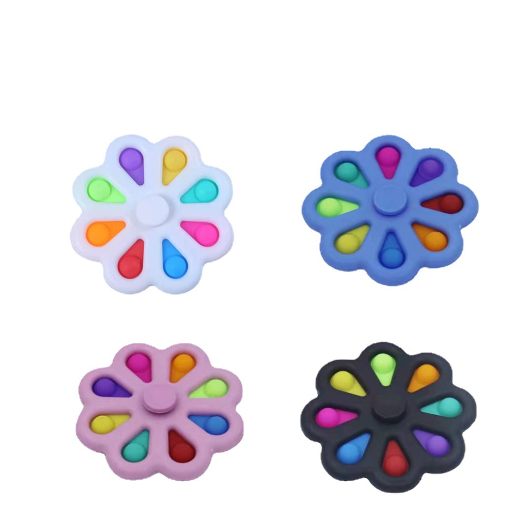 Fingertip gyro  Killer Pioneer Bubble Music Hand Spinner Rotating Printing Painted Fingertip Gyro Children Press Toy