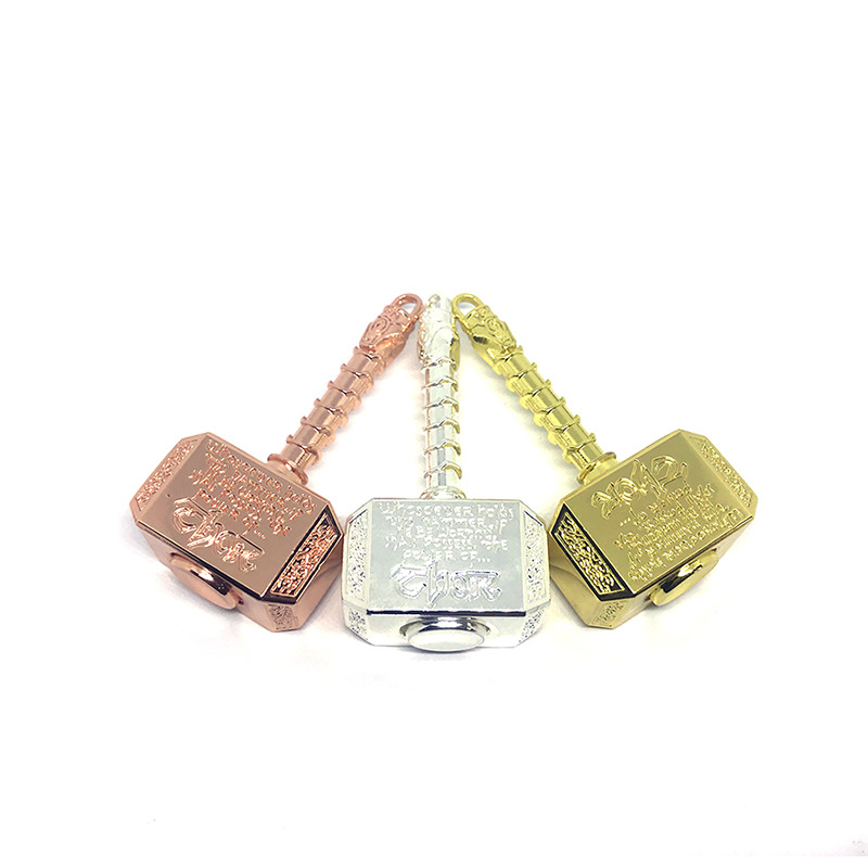 Thor Hammer Upgraded Version Fingertip Gyro Avengers League Hand Spinner Alloy Weapon Adult Stress Relief Toys