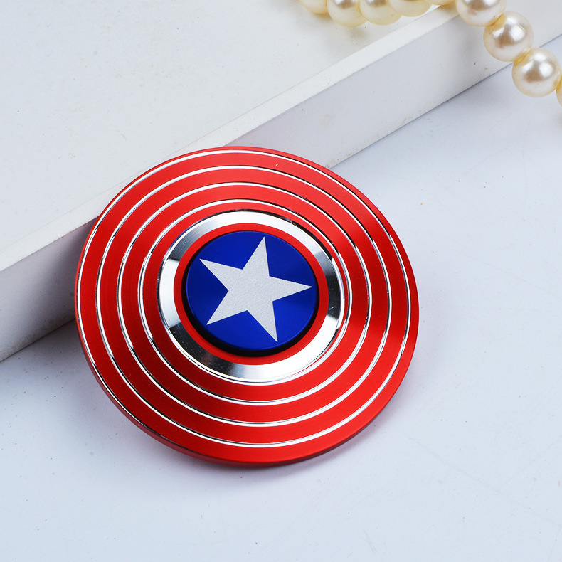 The new captain America's fingertip gyro metal decompressor refers to a spiral of cool creative toy gyro wholesale. The new captain America's fingertip gyro metal decompressor refers to a spiral of cool creative toy gyro wholesale.