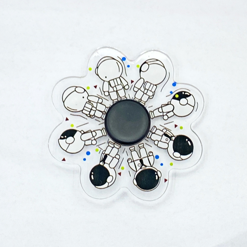 Tiktok Same 3D Running Dynamic Gyro Hand Spinner Animation Special Effect Fingertip Gyro Novelty Toy