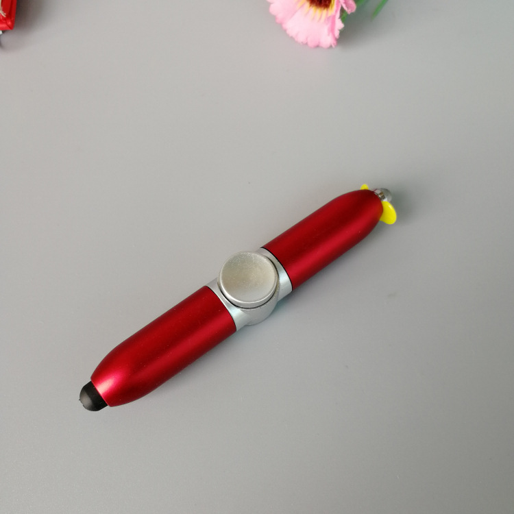 Factory Direct Sales Creative Style Toy Turn Luminous LED Light Decompression Ballpoint Pen Rotating Fingertip Gyro Pen Customization Factory Direct Sales Creative Style Toy Turn Luminous LED Light Decompression Ballpoint Pen Rotating Fingertip Gyro Pen Customization