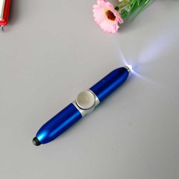 Factory Direct Sales Creative Style Toy Turn Luminous LED Light Decompression Ballpoint Pen Rotating Fingertip Gyro Pen Customization Factory Direct Sales Creative Style Toy Turn Luminous LED Light Decompression Ballpoint Pen Rotating Fingertip Gyro Pen Customization