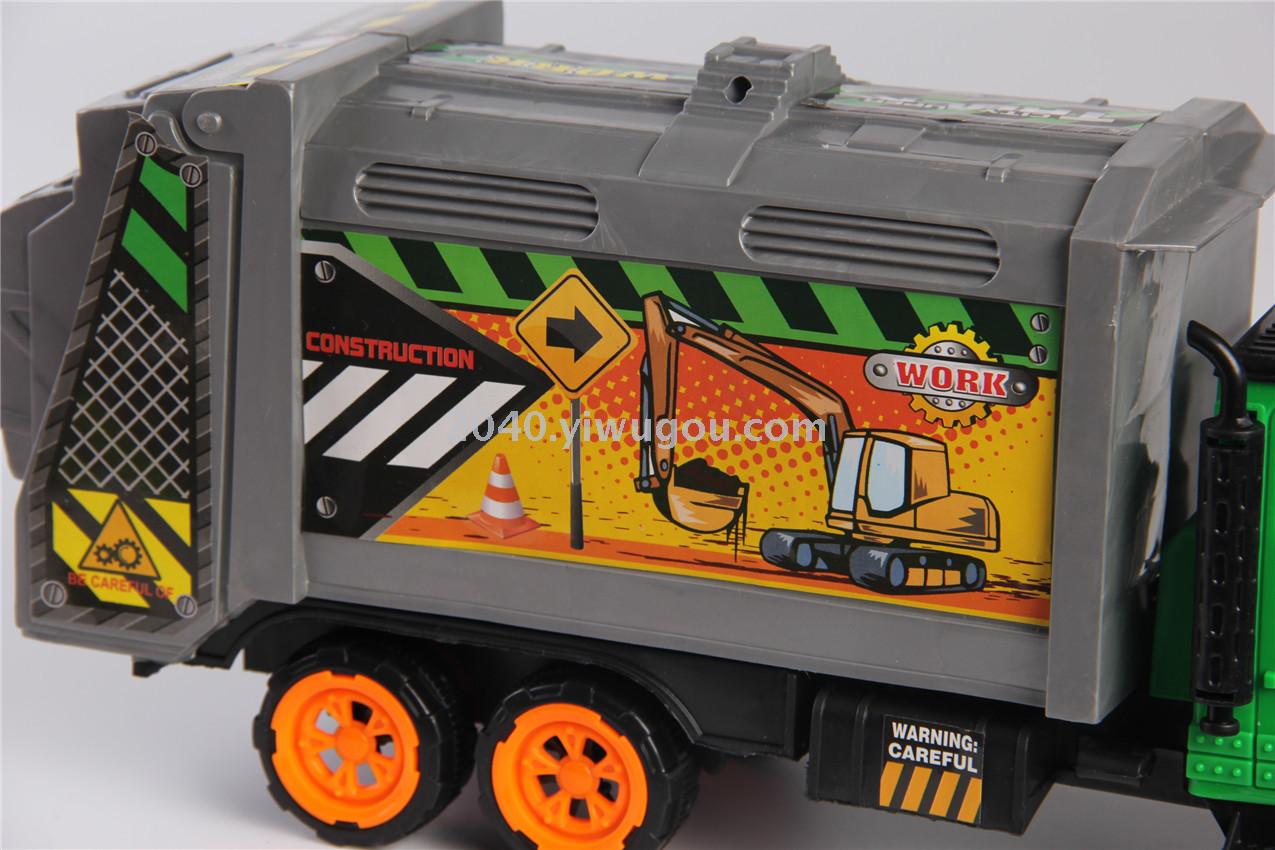 Children &#039;s toys wholesale inertial engineering vehicles sanitation car F07876 toy car