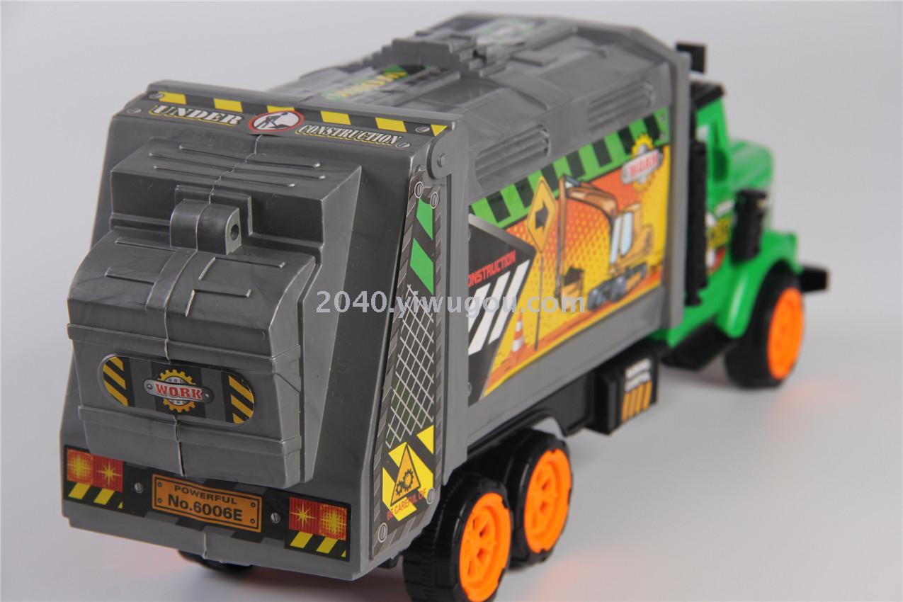 Children 's toys wholesale inertial engineering vehicles sanitation car F07876 toy car