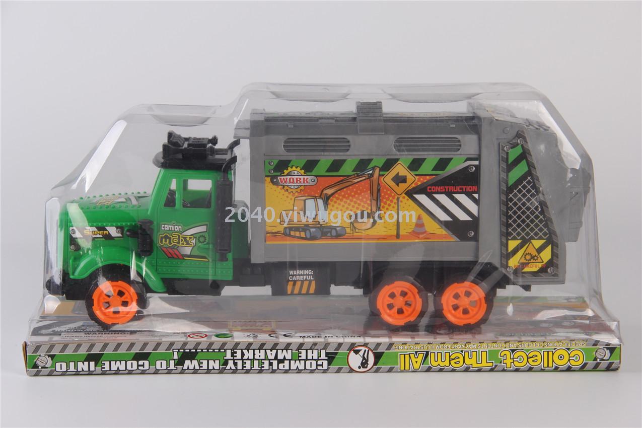 Children 's toys wholesale inertial engineering vehicles sanitation car F07876 toy car