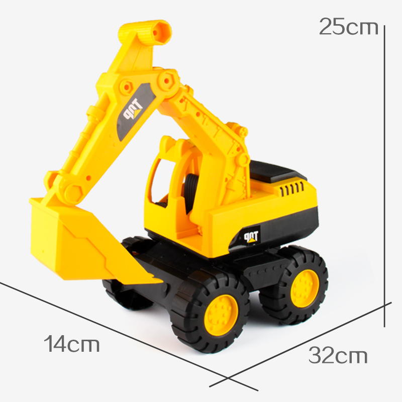 Inertia excavation engineering vehicle excavator children's puzzle toy engineering car sales wholesale direct sale.