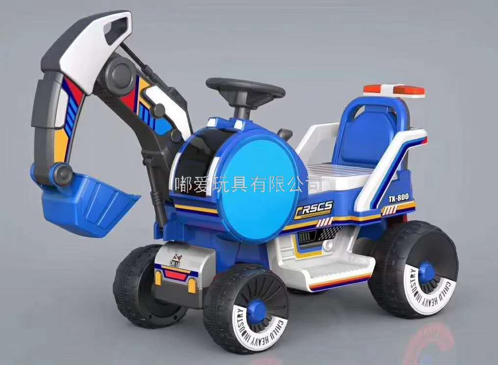 Children&#039;s Engineering Car Toy Car Electric Excavator Excavator Boy Can Sit People Oversized Can Sit Riding Excavator
