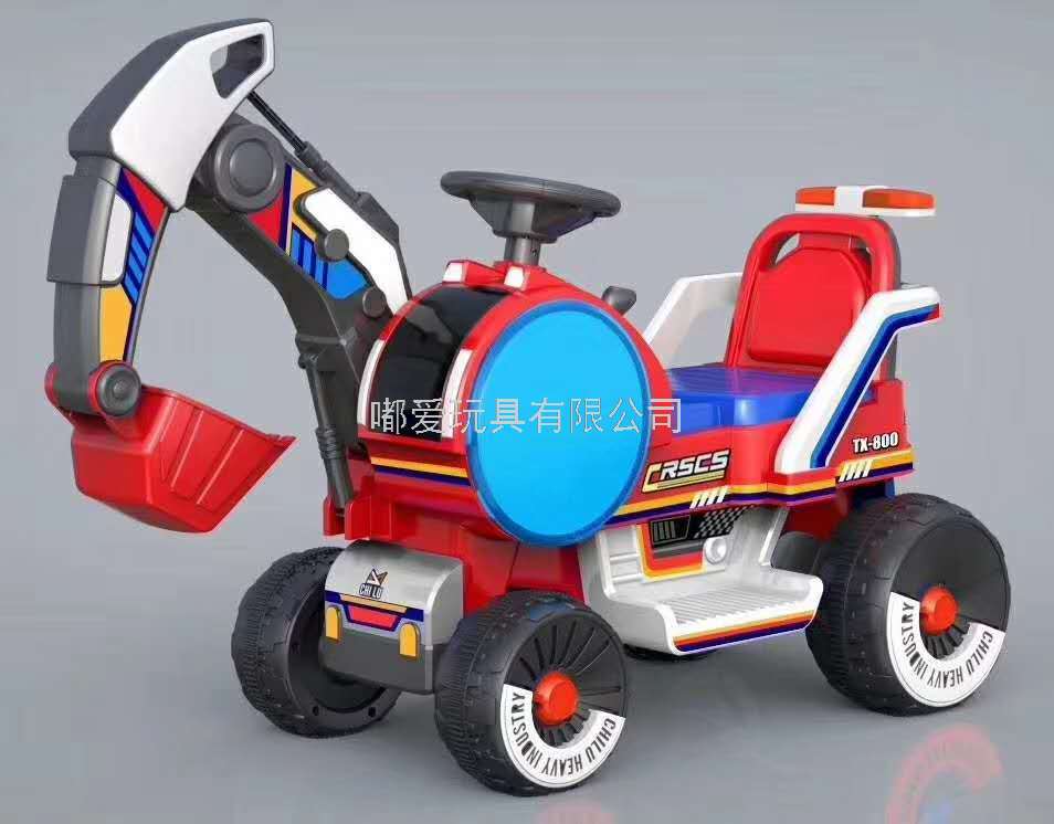Children's Engineering Car Toy Car Electric Excavator Excavator Boy Can Sit People Oversized Can Sit Riding Excavator