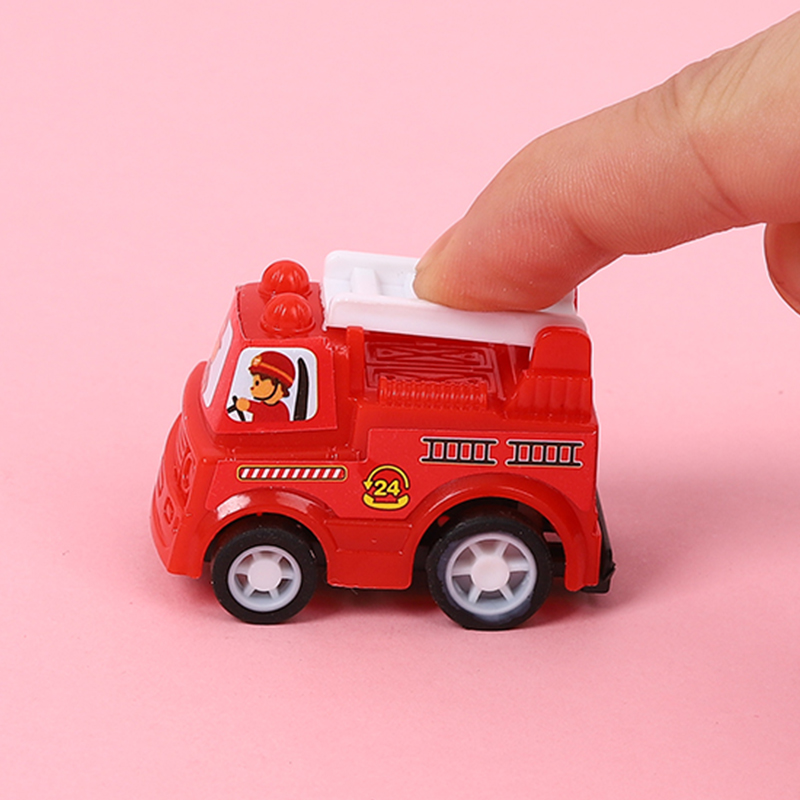 2571 Children&#039;s Power Control Car Toy 1 Bag 6 Mini Engineering Vehicle Fire Truck Boy Suit Toy Bag