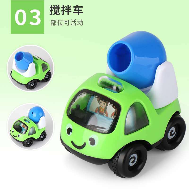Internet Celebrity Children's Inertia Engineering Car Toys Cartoon Train Beating Doll Inertial Engineering car