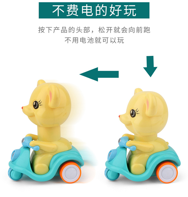 Internet Celebrity Children's Inertia Engineering Car Toys Cartoon Train Beating Doll Inertial Engineering car