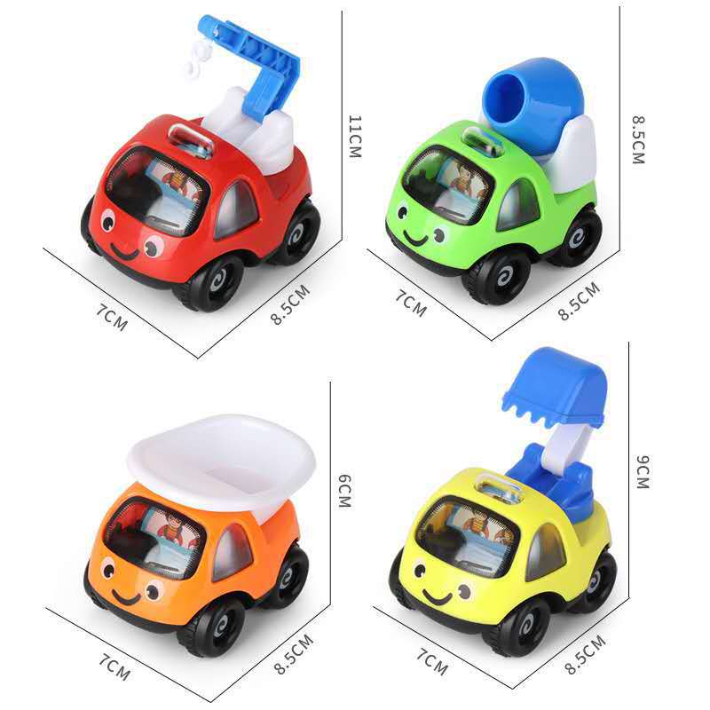 Internet Celebrity Children's Inertia Engineering Car Toys Cartoon Train Beating Doll Inertial Engineering car