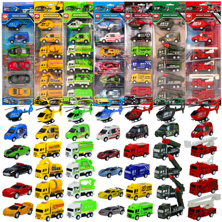 Wholesale Stall Supply Children&#039;s Toy Car City Traffic Engineering Car Fire Truck Power Control Car Model