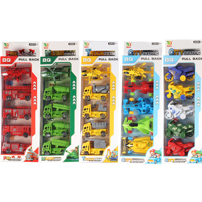 Children&#039;s Toy Car Engineering Car Toys Children&#039;s Educational Toys Pull Back Car Set Children&#039;s Toys Wholesale