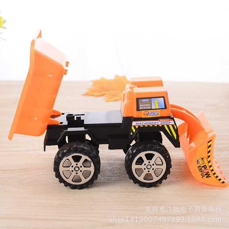 Inertial Engineering Vehicle Soil Pushing Excavator Toy Children&#039;s Car Model Creative Factory Direct Supply Stall Toy Wholesale